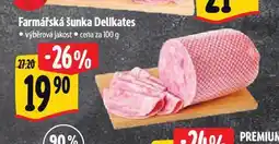 Albert Farmářská šunka nabídka