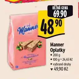 Albert Manner oplatky nabídka