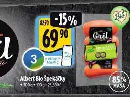 Albert Bio špekáčky nabídka