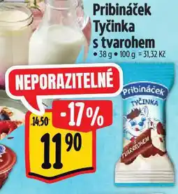 Albert Pribináček tyčinka s tvarohem nabídka