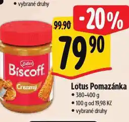 Albert Lotus pomazánka nabídka