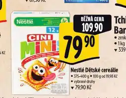 Albert Nestlé dětské cereálie nabídka