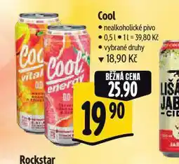 Albert Cool nealkoholické pivo nabídka