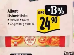 Albert Listové těsto nabídka