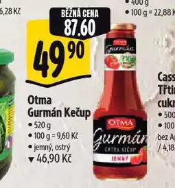 Albert Otma gurmán kečup nabídka
