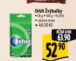 Albert Orbit žvýkačky nabídka