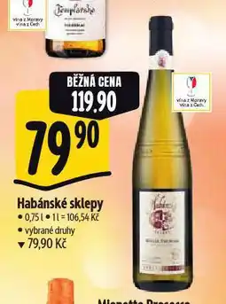 Albert Habánské sklepy nabídka