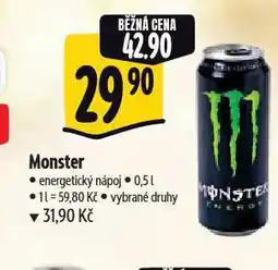 Albert Monster energy drink nabídka