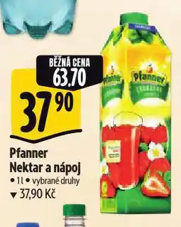 Albert Pfanner nektar a nápoj nabídka