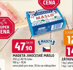 Terno Madeta jihočeské máslo nabídka