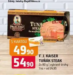 Terno Franz josef tuňák steak nabídka