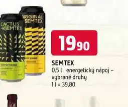 Terno Semtex energy drink nabídka