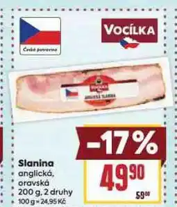 Billa Slanina nabídka