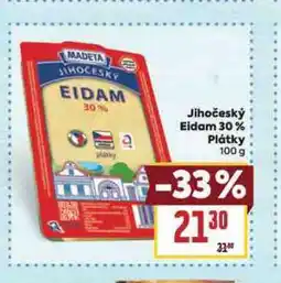 Billa Jihočeský eidam 30% plátky nabídka