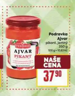 Billa Podravka ajvar nabídka