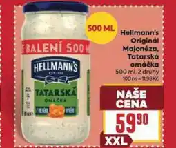 Billa Hellmann´s tatarská omáčka, majonéza nabídka