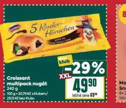Billa Croissant multipack nugát nabídka