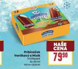 Billa Pribináček vanilkový a mixík nabídka