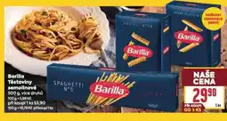 Billa Barilla těstoviny semolinové nabídka