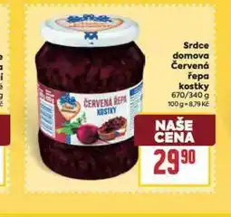 Billa Srdce domova červená řepa nabídka