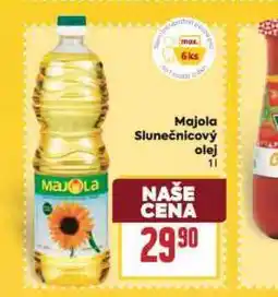 Billa Majola slunečnicový olej nabídka