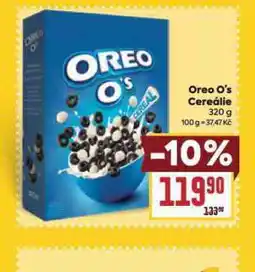 Billa Oreo o´s cereálie nabídka