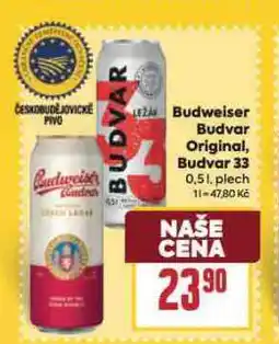 Billa Pivo budweiser budvar original nabídka