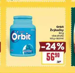 Billa Orbit žvýkačky nabídka