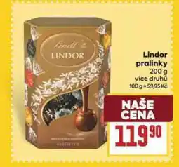 Billa Lindor pralinky nabídka