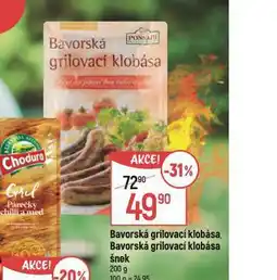 Globus Bavorská grilovací klobása nabídka