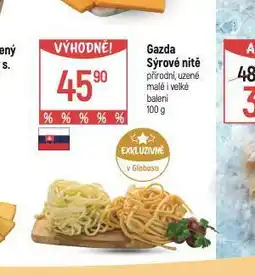 Globus Gazda sýrové nitě nabídka
