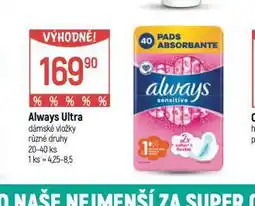 Globus Always ultra dámské vložky nabídka