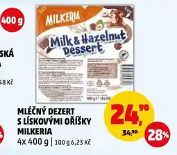 Penny Market Mléčný čokoládový dezert s lískovými oříšky nabídka