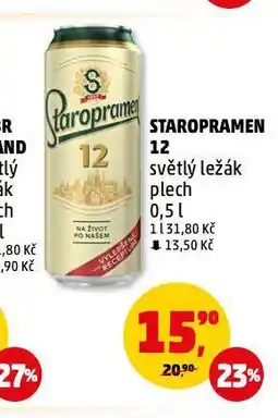 Penny Market Pivo staropramen nabídka