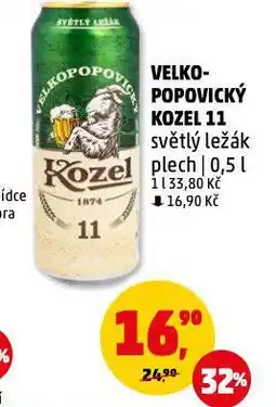 Penny Market Pivo velkopopovický kozel nabídka