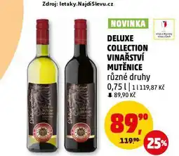 Penny Market Deluxe collection vinařství mutěnice nabídka