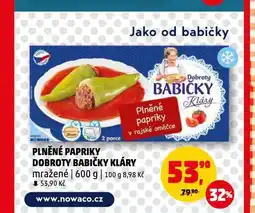 Penny Market Plněné papriky dobroty babičky kláry nabídka