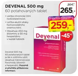 Magistra lékárny DEVENAL 500 mg 60 potahovaných tablet nabídka