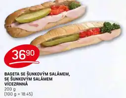 Flop BAGETA SE ŠUNKOVÝM SALÁMEM, SE ŠUNKOVÝM SALÁMEM VÍCEZRNNÁ nabídka