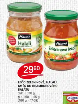 LEČO ZELENINOVÉ, HALALI, SMĚS DO BRAMBOROVÉHO SALÁTU