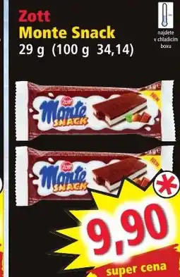 Norma Zott Monte Snack nabídka