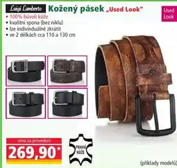Norma Kožený pásek „Used Look" nabídka