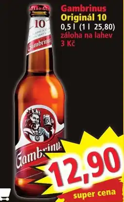 Norma Gambrinus Originál 10 0,5L nabídka