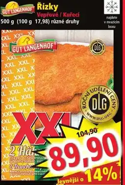 Norma Řízky Vepřové / Kuřecí nabídka