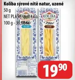 Partner Maloobchodní síť Koliba sýrové nitě natur, uzené nabídka