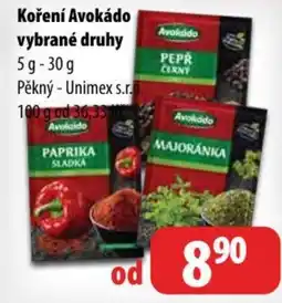 Partner Maloobchodní síť Koření Avokádo vybrané druhy nabídka