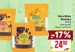 Billa Nice Bites Rozinky nabídka