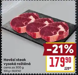 Billa Hovězí steak vysoká roštěná nabídka