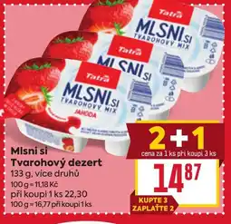 Billa Mlsni si Tvarohový dezert nabídka