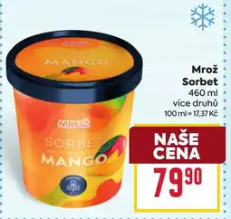 Billa Mrož Sorbet nabídka